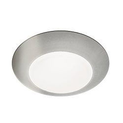 WAC Lighting FM-304-930-BN Contemporary Disc 4 Inch Energy Star LED Flush Mount 3000K Soft White ...