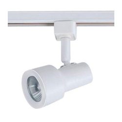 Hampton Bay 1-Light Mini GU10 Step Linear Track Head Matte White Finish