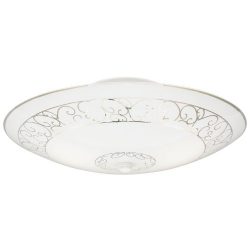 Westinghouse 6620600 Two-Light Semi-Flush-Mount Interior Ceiling Fixture, White Finish with Whit ...