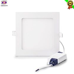 Gianor 18W Led Squre Recessed Lighting 8″ Ultra Thin Led Ceiling Lights no-Dimmable Panel  ...