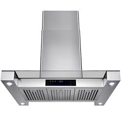 Golden Vantage 36″ Inch Convertible Stainless Steel Island Mount Range Hood Cooker Fan Ove ...