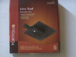 Portfolio Black Live End Connector Cover Box Item# 232850 Model# 175007-002 UPC# 022011766881