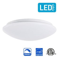 IN HOME 14-inch LED Flush mount Ceiling Light MS Series 25W (125W equivalent), Dimmable, 4000K ( ...