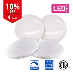 IN HOME 14-inch LED Flush mount Ceiling Light MS Series 25W (125W equivalent), Dimmable, 5000K ( ...