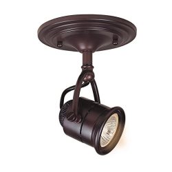 1-light Antique Bronze Track-lighting Pinhole Ceiling Fixture