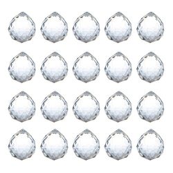 20mm Clear Glass Crystal Ball Prism Feng Shui Lamp Hanging Drop Chandelier Pendants Suncatchers, ...
