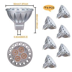 ALIDE MR16 GU5.3 Led Bulbs 5W,20W 35W Halogen Replacement Equivalent,2700K Soft Warm White,12V L ...