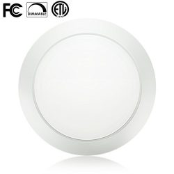 SOLLA 6 Inch Dimmable LED Disk Light Flush Mount Ceiling Fixture with ETL FCC Listed, 750LM, 12W ...