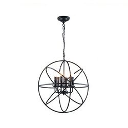 YIDIAN home Chandelier, Creative Personality Chandelier, (Iron) Chandelier, (E27 Lamp Head) Chan ...