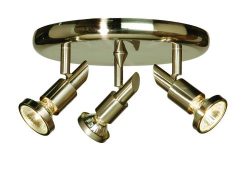 Artcraft Lighting Shuttle 3-Light Round Canopy Track Light, Brushed Nickel