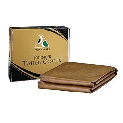 Pro Series TC8SD Premier Leatherette Pool Table Cover, Saddle, 8-Feet