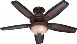 Hunter 54″ Brushed Cocoa Ceiling Fan, Brown