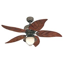 Westinghouse 7861920 Oasis Single-Light 48-Inch Five-Blade Indoor/Outdoor Ceiling Fan, Oil Rubbe ...