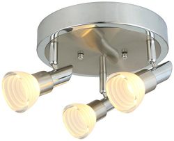 LED Adjustable Chrome Acrylic Spot light/ Track Lighting Ceiling light/Wall Sconce (3 Light)