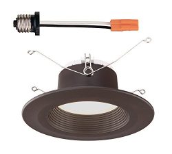 Designers Fountain EVL6733NBZ30 Bronze Trim Integrated LED Recessed Ceiling Light, 3000K, 90 Cri ...