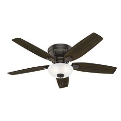 Hunter 53379 Kenbridge 52″ Ceiling Fan with Light, Large, Noble Bronze