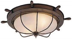 Vaxcel OF25515RC Orleans 15-Inch Outdoor Ceiling Light, Antique Red Copper