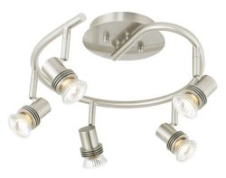 Pro Track 15 3/4″ Wide 5-Light Spiral Track Ceiling Light