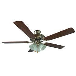 Yosemite Home Decor CALDER-SN-3 52-Inch Ceiling Fan with Light Kit and Walnut/Wengue Blades, Sat ...