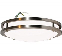 Modern Flush Mount LED Ceiling Light by Sleeklighting (12” inch) 15Watt – 1050 Lumens, 300 ...