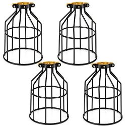 Metal Bulb Guard Cage, Kohree Pendant Lamp Shades Ceiling Light Covers Vintage Industrial Style  ...