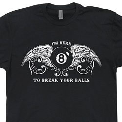 XXXL – Billiards T Shirts Funny Pool League Shirt Gift for Player I’m Here to Break  ...