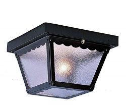 Volume Lighting V7231-5 1-Light Outdoor Ceiling Mount, Black