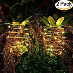 Free islands Garden Solar Lights, Outdoor Pineapple Light Hanging Decor Fairy Lights, Waterproof ...