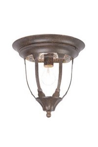 Acclaim 5063BC Suffolk Collection 1-Light Ceiling Mount Outdoor Fixture, Black Coral