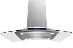 Golden Vantage Stainless Steel 30″ Euro Style Island Mount Range Hood LCD Screen GV-GL-9009-30