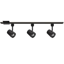 WAC Lighting H-7011/3-930-BK Oculux 3 Light H Track Luminaire Kit, Black