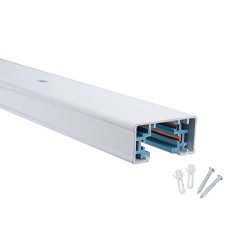 uxcell 4.9-Feet H Track Rail Lighting, 3-Wrie Aluminum Single Circuit for LED Spotlight, White