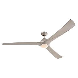 Westinghouse 7203900 Contemporary Techno II 72 inch Titanium Indoor Dc Motor Ceiling Fan, Dimmab ...