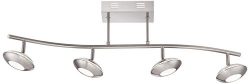 Pro Track Thurston Satin Nickel 4-LED Track Light Kit