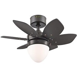 Westinghouse 7222900 Origami Single-Light 24-Inch Reversible Six-Blade Indoor Ceiling Fan, Espre ...