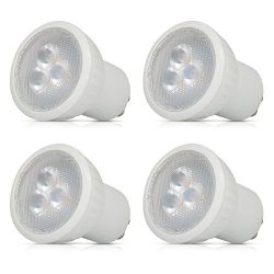 Small Mini GU10 LED Light Bulbs, 3W MR16 LED, 30W Halogen Bulbs Equivalent, 3000K Warm White, AC ...