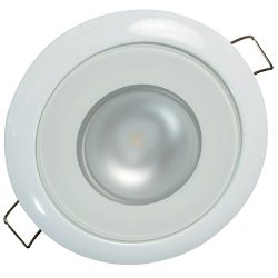 Lumitec 113123 Mirage LED Exterior or Interior Down Light, Flush Mount, White Bezel, White Non-D ...
