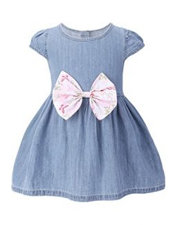 HeMa Island HMD Baby Girls Clothes Light Blue One-Piece Pinafore Overall Dress Denim Jeans Skirt ...