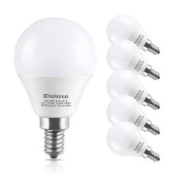 Kakanuo LED Light Bulbs Candelabra Base 60W Equivalent,E12 Base Warm White 2700K Candle Light,LE ...