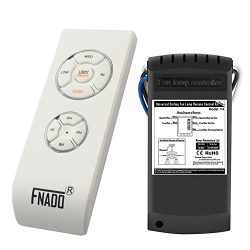 Fnado F4 Universal Ceiling Fan Lamp Remote Controller Kit & Timing Wireless Remote Control F ...