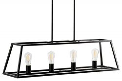 Lorenzi 4 Light Kitchen Island Pendant – Bronze w/LED Bulbs – Linea di Liara LL-P12- ...