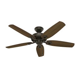 Hunter 53242 Builder Elite 52-inch Ceiling Fan with five Harvest Mahogany/Brazilian Cherry Rever ...