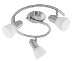 Eglo 88475A Dakar 1 Wall/Ceiling Light, Matte Nickel