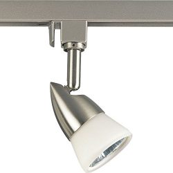 Progress Lighting P6111-09W Line Voltage Adjustable Track Head Ceiling Light 50 Watt 120 Volt Br ...