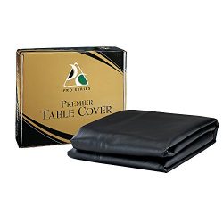 Pro Series TC7BK Premier Leatherette Pool Table Cover, Black, 7-Feet