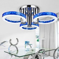 Lighting GroupsModern Round Led Ceiling Lamp LED Acrylic 3-Circle Acrylic Shade Chandeliers Simp ...