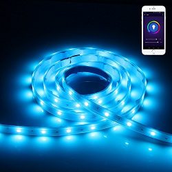 Lineway RGBW Led Light Strip Compatible with Alexa for IOS and Android Smart WiFi Controlled Lig ...