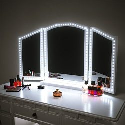 Pangton Villa LED Vanity Mirror Lights Kit for Makeup Dressing Table Vanity Set 13ft Flexible LE ...