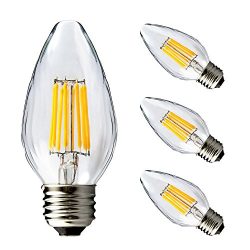 BRIMAX F15 8W Filament Led Porch Post Light Bulb Outdoor, 75W – 80W Incandescent Equivalen ...