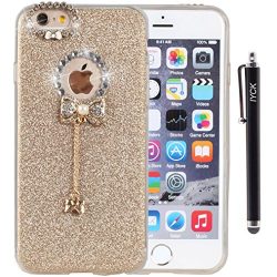 iPhone 6 Plus Case, iYCK 3D Handmade Lovely Cute Luxury Diamond Hybrid Glitter Bling Shiny TPU S ...